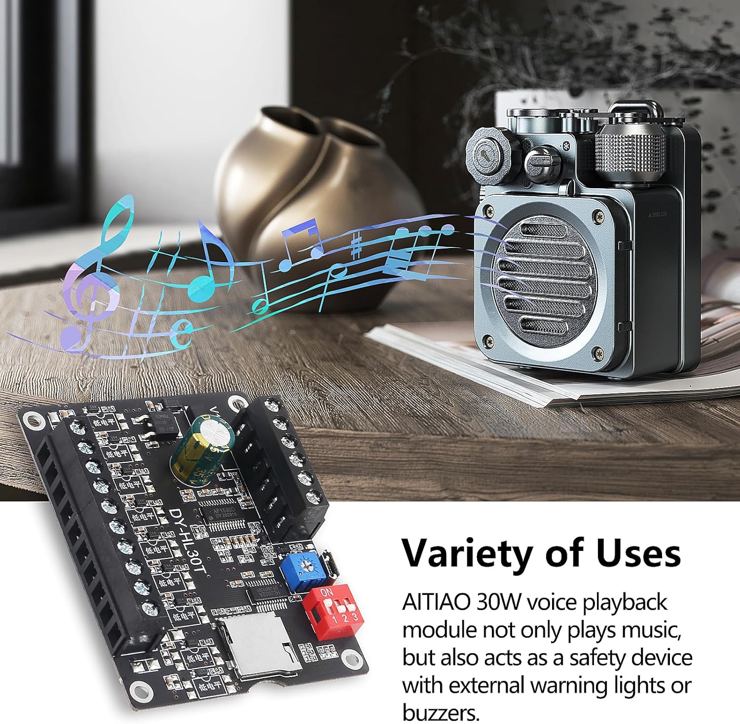 Variety of Uses for AITIAO 30W Voice Playback Module
