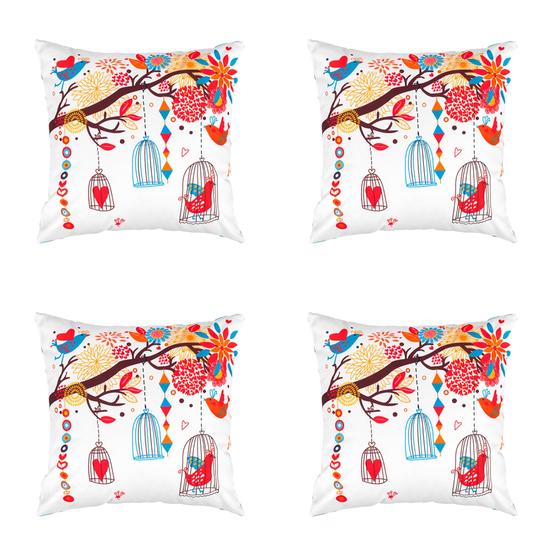 Gardenista Printed Design Garden Printed Scatter Cushion | Water Resistant Outdoor Furniture Decorative Pillows 45X45cm | Soft & Comfy Hollowfibre Filled Patio Furniture Cushions | Durable And Easy To Clean (4)