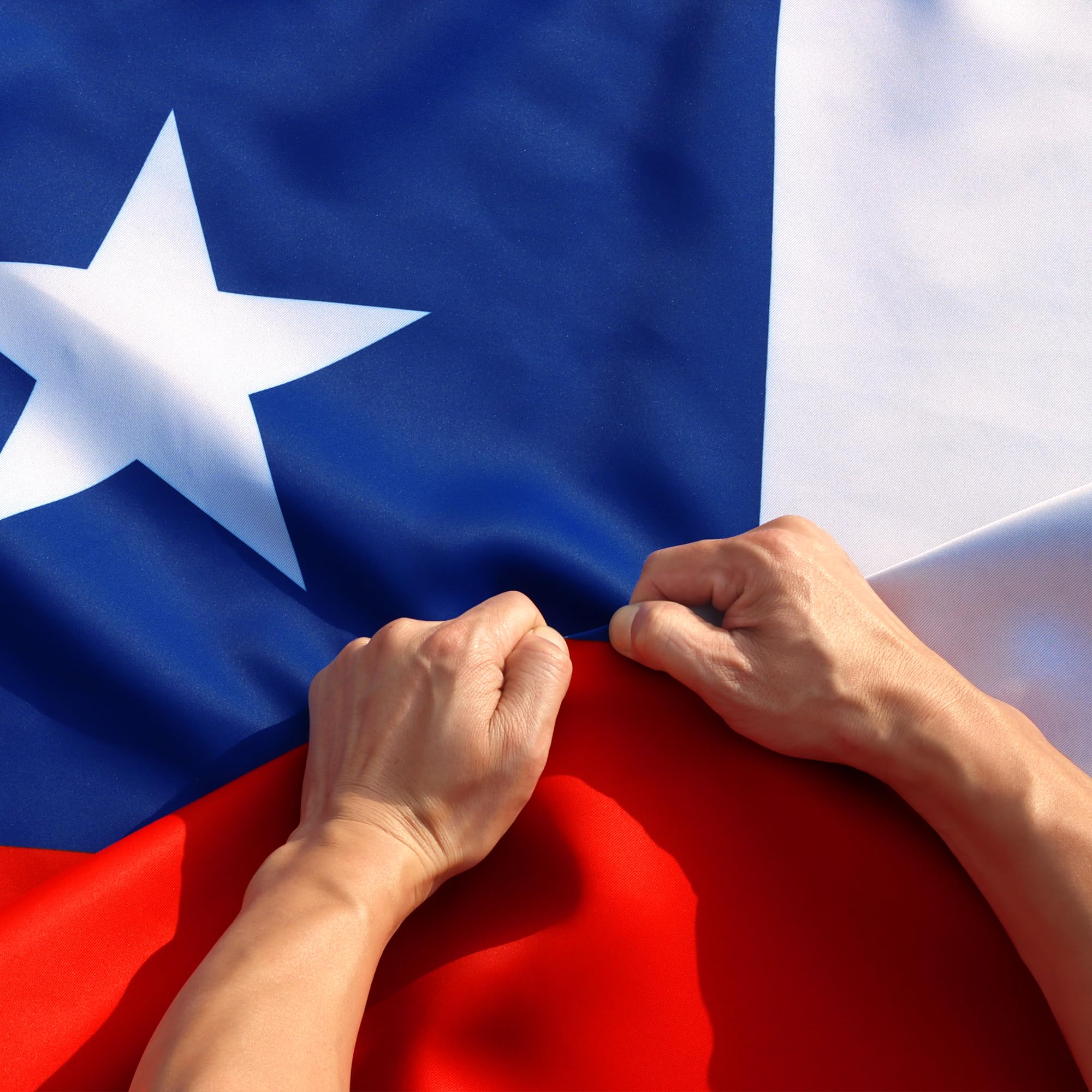 Drapeau chilien haute durabilité Anley 3 plis en-tête en toile infroissable