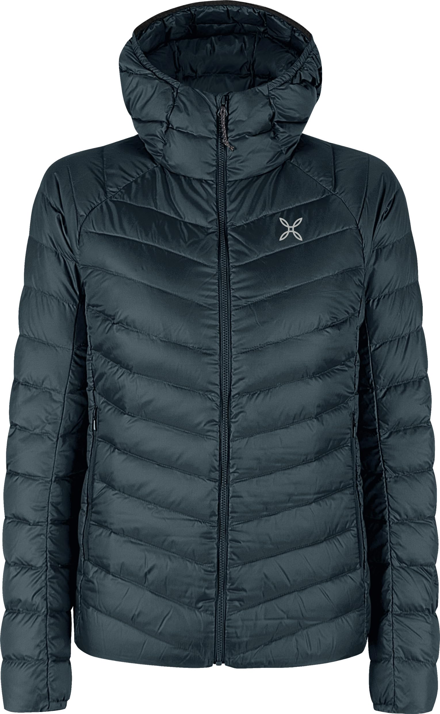 Montura Breeze Hooded Daunenjacke Woman Blueberry, Größe S, Wanderjacke für Damen