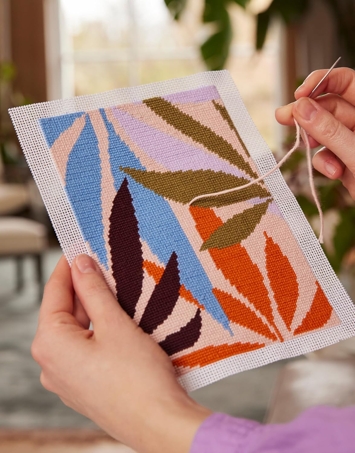 Wool and the Gang Palms Needlepoint Kit