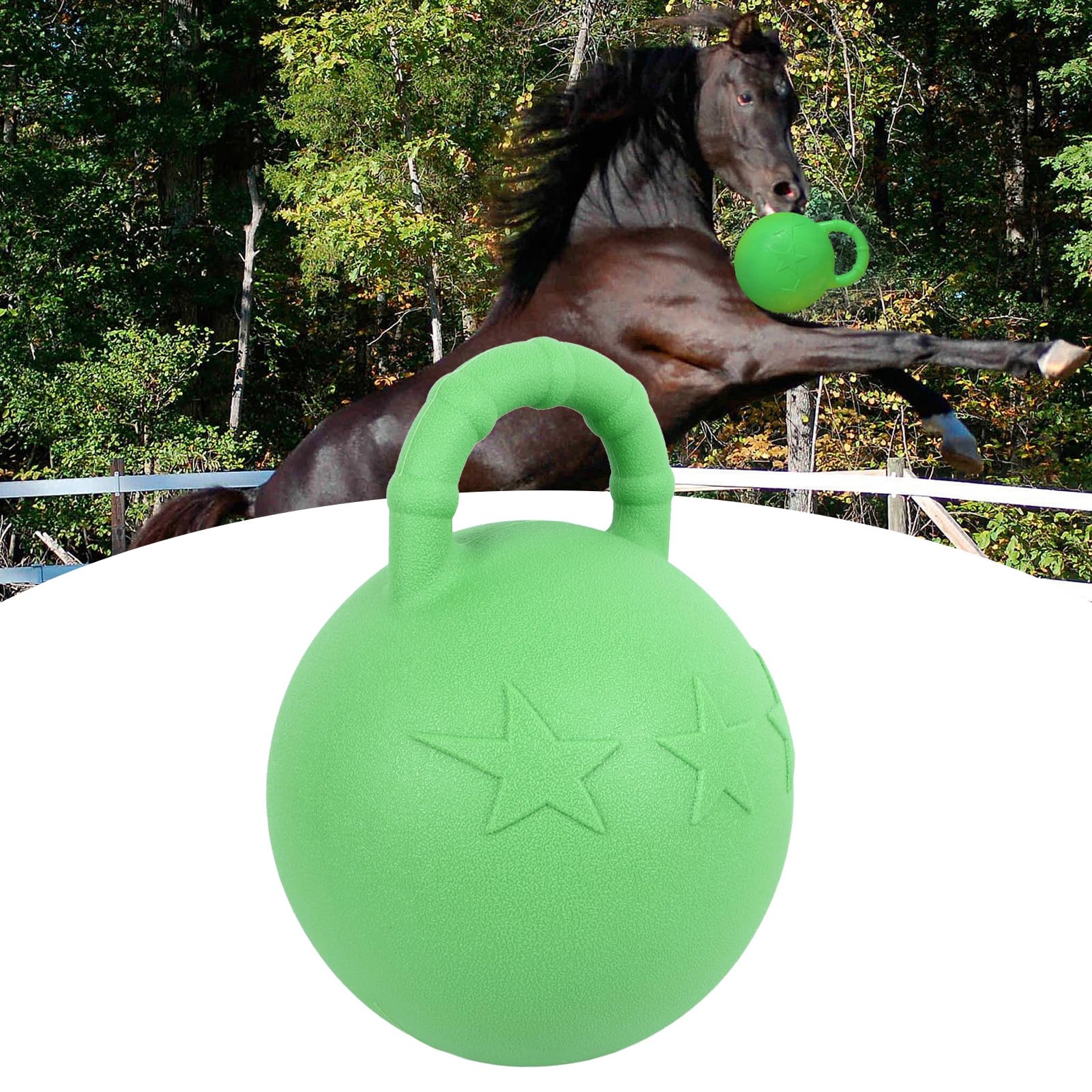 Giocattoli per Cavalli Al Gusto di Frutta, Palla da Gioco per Cavalli, Design Rimbalzo Lento Gomma Palla Rimbalzante Compatta Leggera per Gioco di Addestramento Equestre
