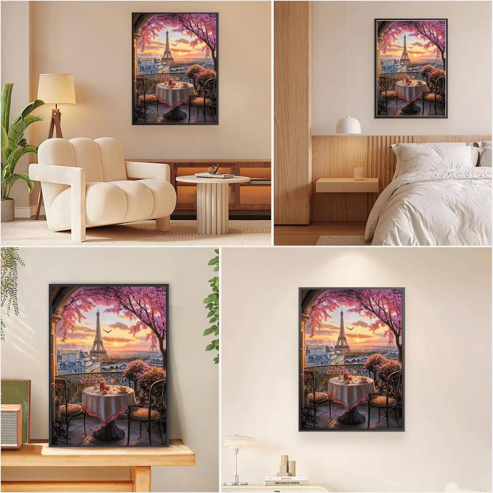 Diamond Painting Landschaft, Sonnenuntergang Diamond Painting Erwachsene 5D Runder Full Drill Diamond-painting, DIY Kreuzstich Bastelset Kreativ Set für Erwachsene, Home Wand Dekor, 60x80cm, Model661