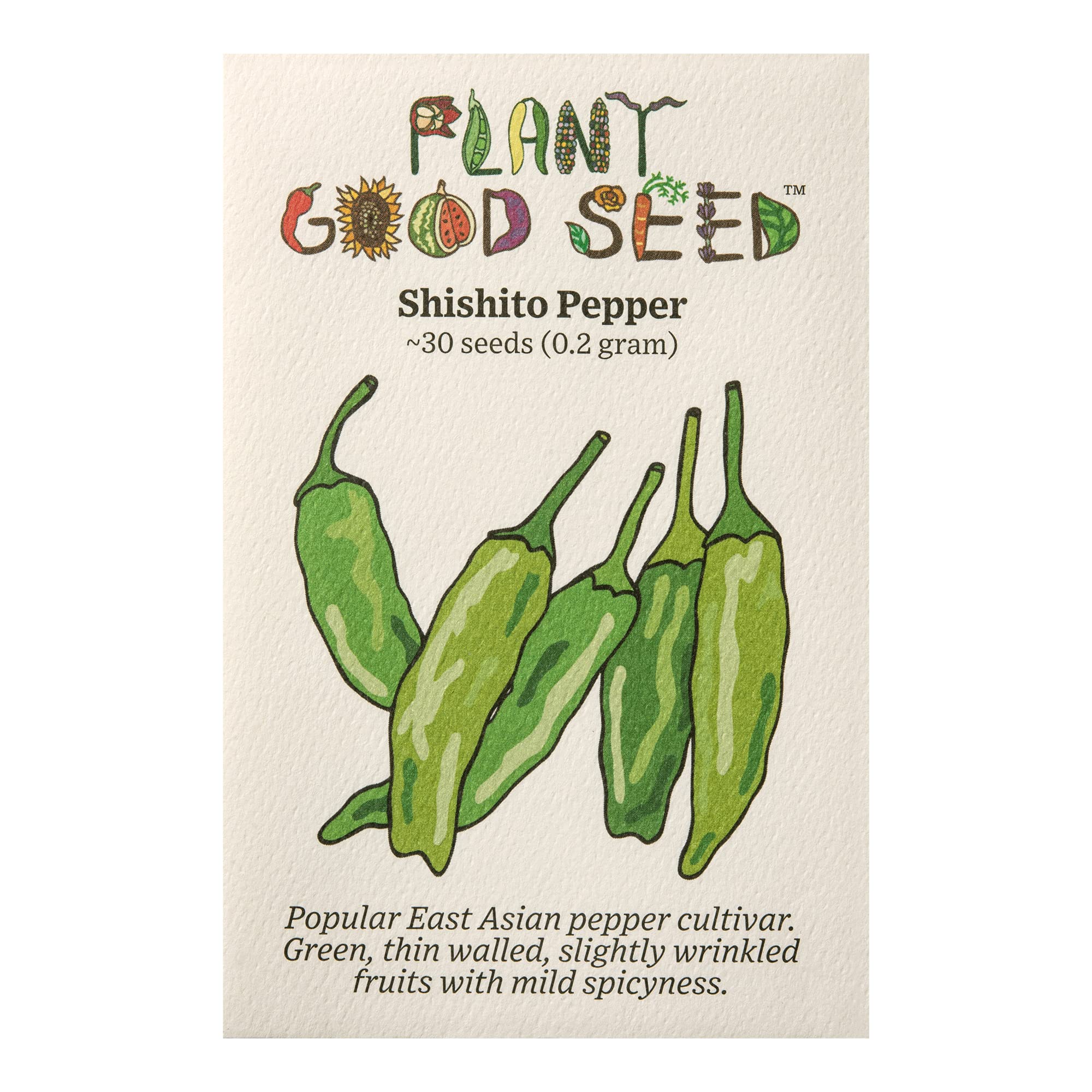 Plant Good Seed Organic Shishito Pepper Seeds 30 Count