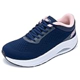 AOV Wide Toe Box Shoes Women Arch Support Walking Shoes Plantar Fasciitis Orthotic Tennis Sneakers