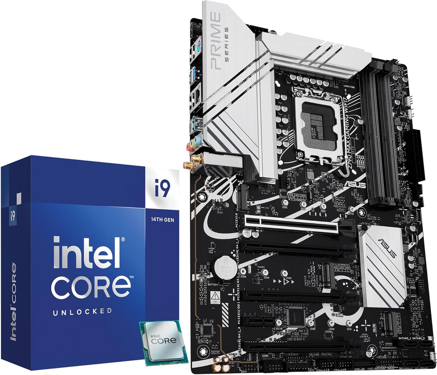 Micro Center CPU Motherboard Combo -14900K 14th Gen 24-Cores LGA 1700 Desktop Processor with Z790 MAX Gaming WIFI7 ATX Motherboard