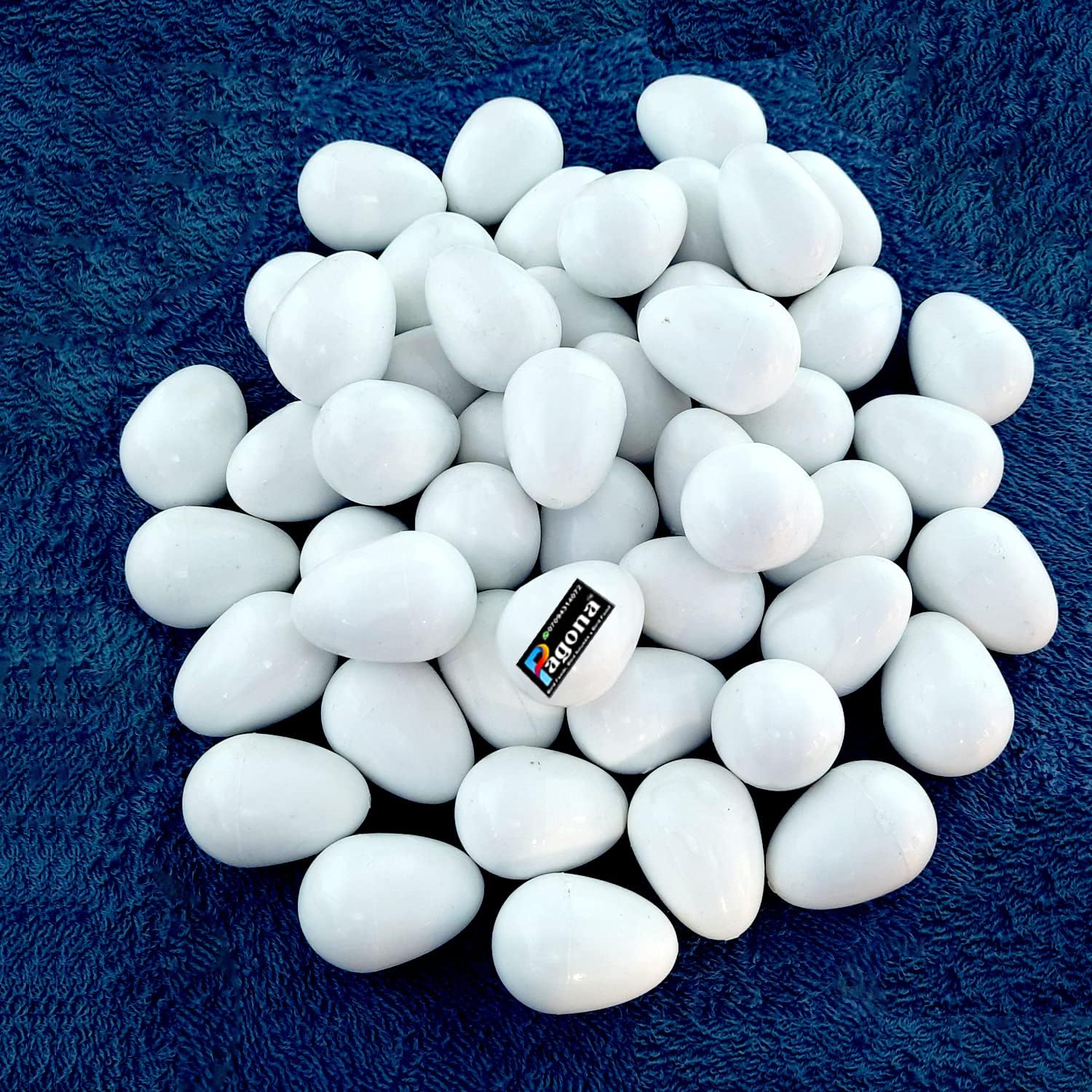 PAGONA� - Fake Pigeon Eggs for Hatch Incubation Breeding Solid Small (Pack of 10)