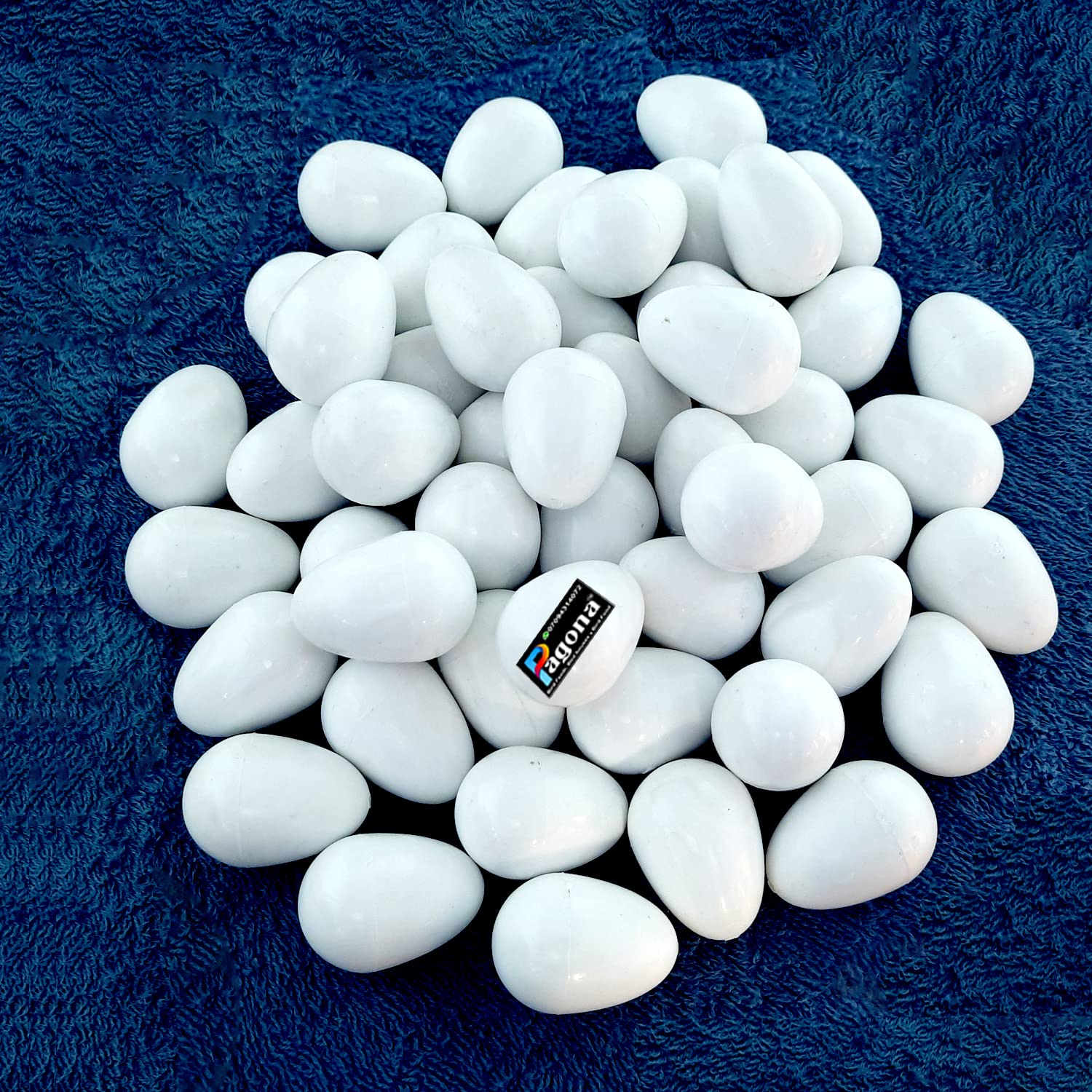 PAGONA� - Fake Pigeon Eggs for Hatch Incubation Breeding Solid Small (Pack of 10)