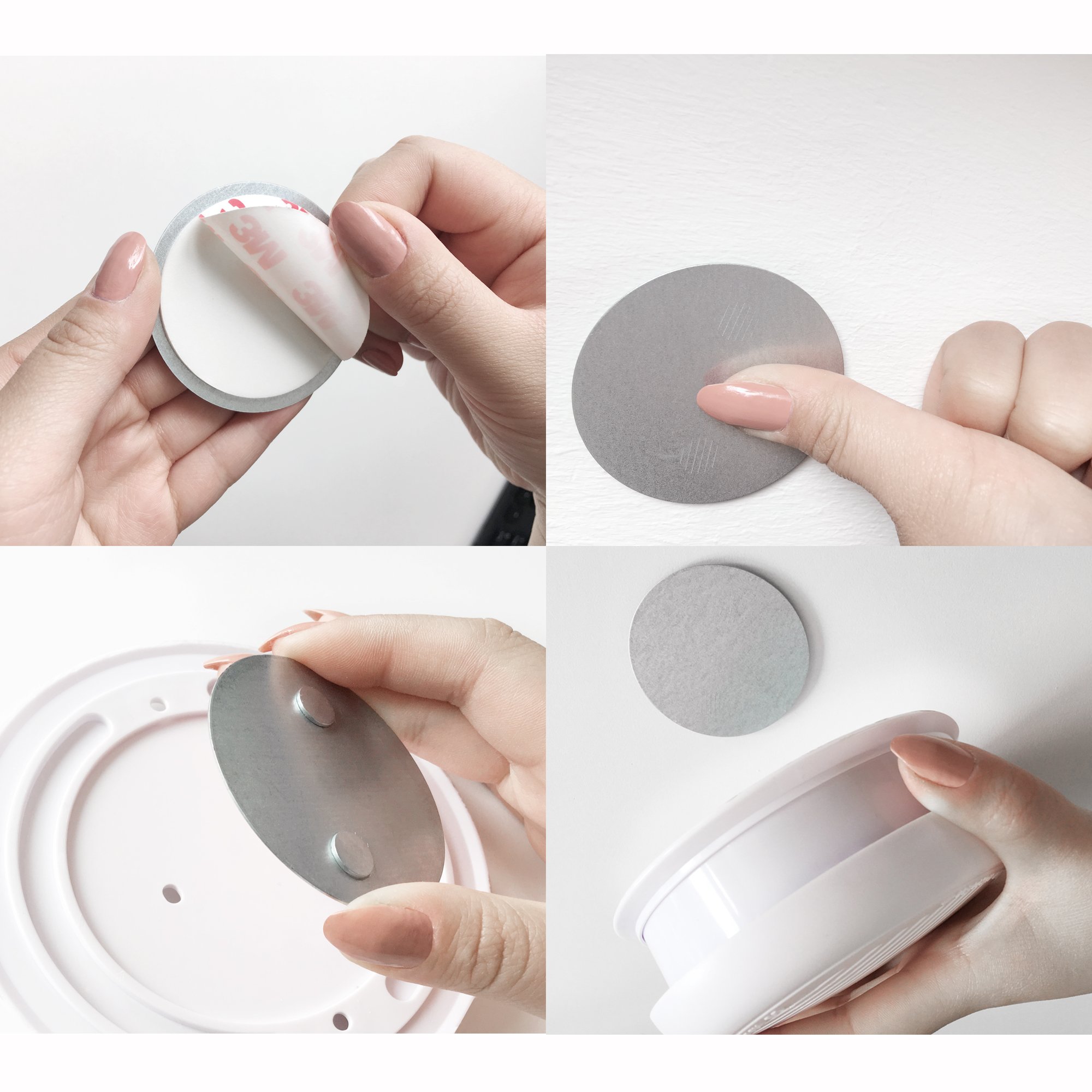 10x NEMAXX Mini-FL2 Rauchmelder - hochwertiger & diskreter Mini Brandmelder Feuermelder Rauchwarnmelder mit Lithium Batterie - nach DIN EN 14604 + 10x NEMAXX Magnetbefestigung