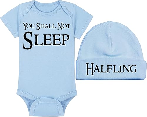 Miniatura 10 de LOTR Baby Onesie - Babies Are Never Late, Nor Are They Early, They Arrive Precisely When They Mean To! (0-3 Month - White Fabric - Black Design)