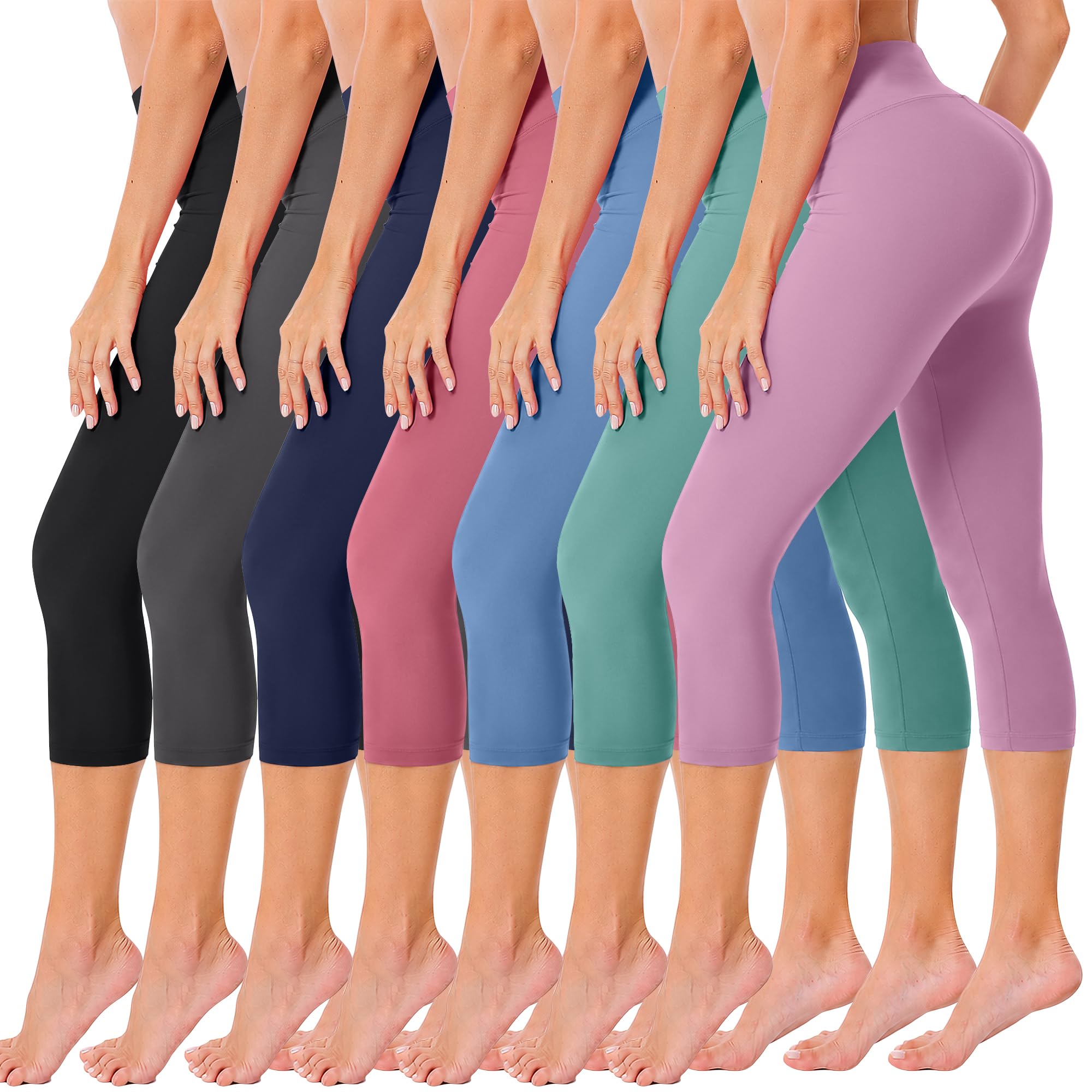 VALANDY Creamlush High Waisted Leggings for Women Full Length &amp; Capri