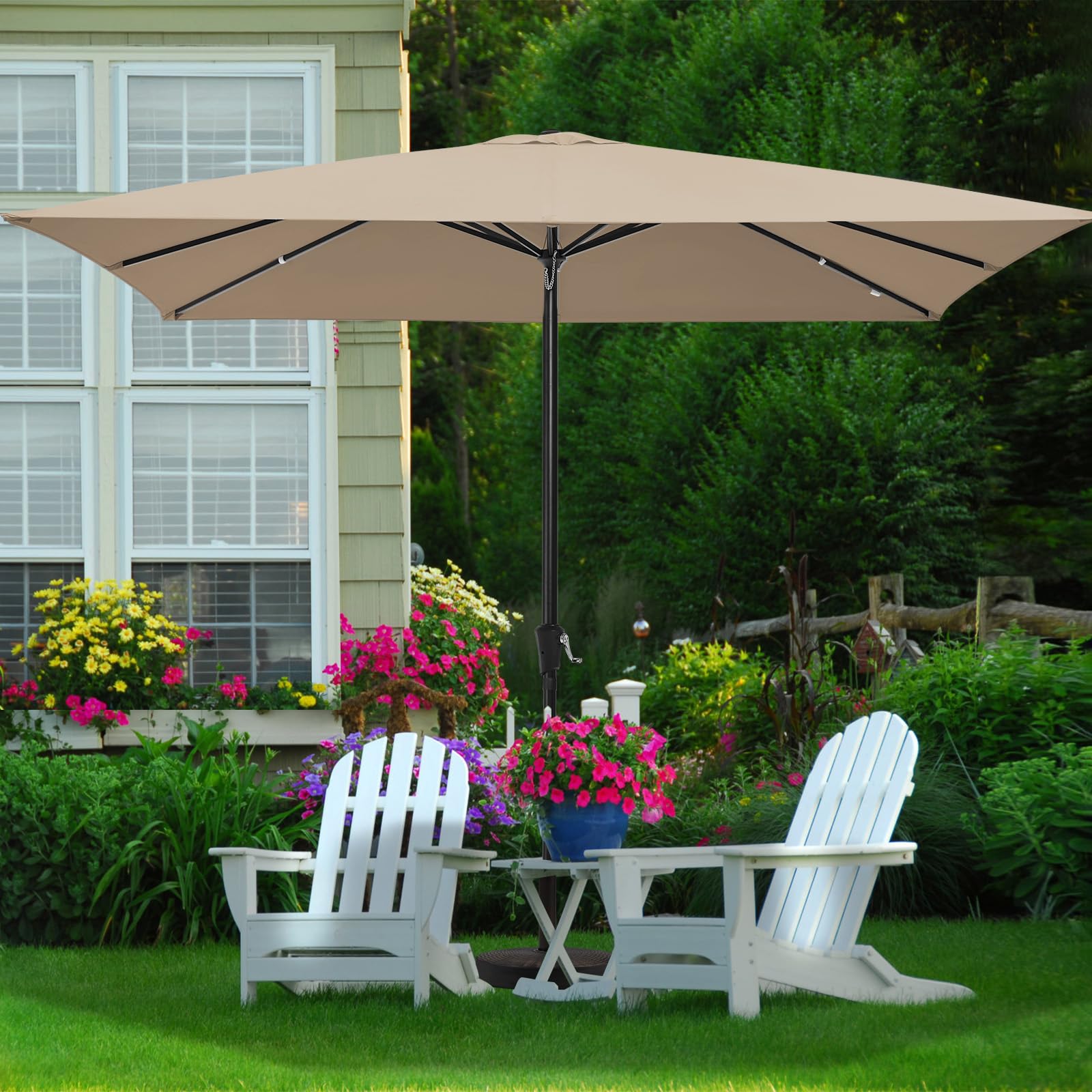 MEWAY Rectangular Patio Umbrella