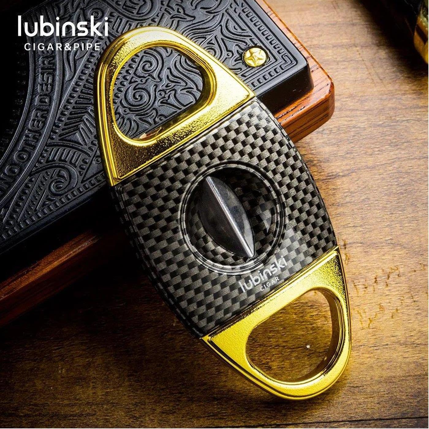 bektobacco Lubinski Karbon Desen Metal V Puro Kesici Gold 60 Ring
