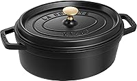 Vista 11 de Staub La Cocotte Oval 40500-236 Pico Cocotte Oval Gris 9.1 pulgadas (23 cm) Olla de hierro fundido esmaltada para Manos Izquierdas, Compatible