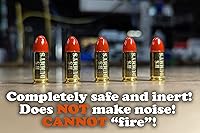 Vista 2 de B's Dry Fire Snap Caps - A.K.A. B's Dummy's - Dummy - Gorras de entrenamiento Luger de 0.354 in (paquete de 5) (latón naranja)