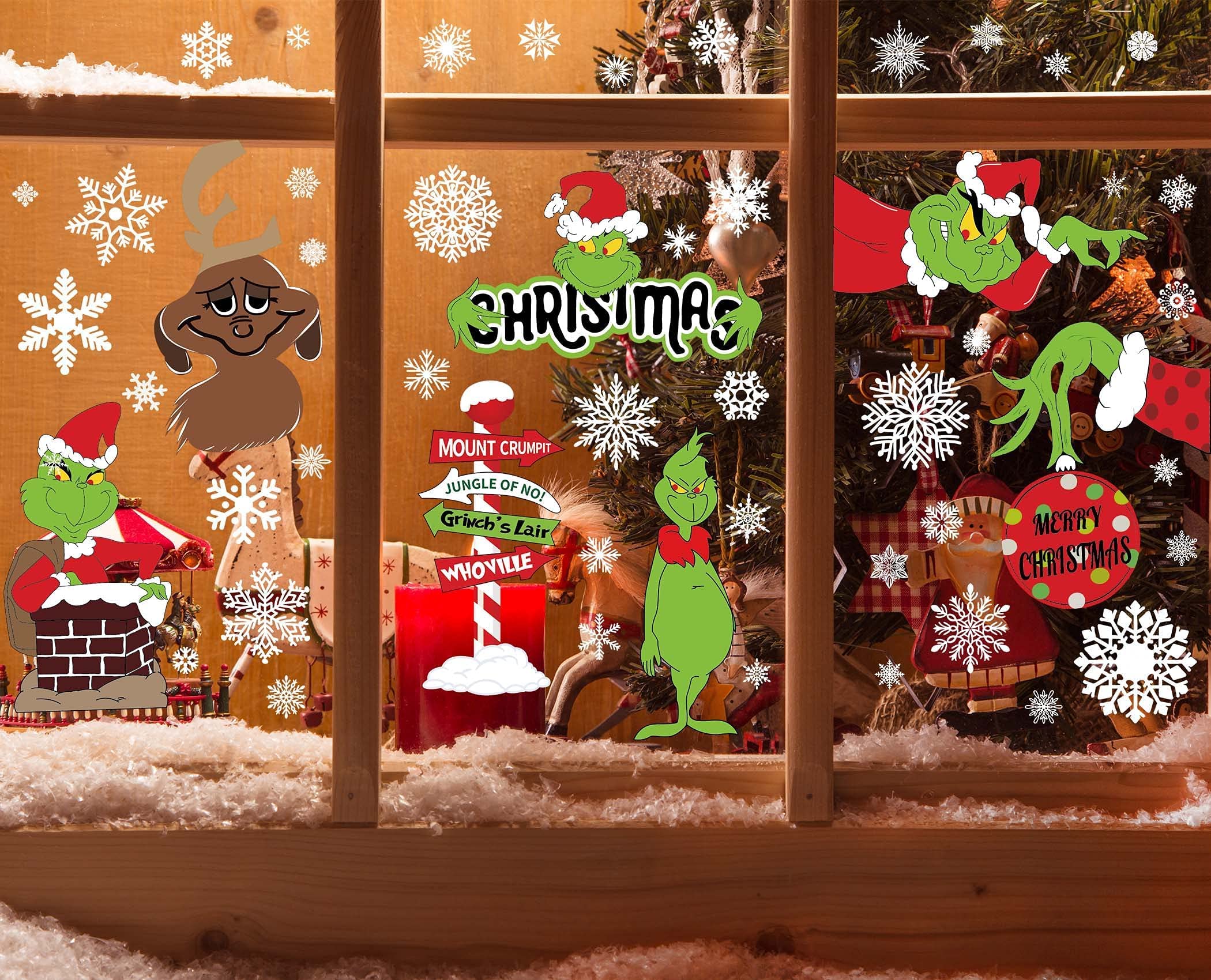 Buy Christmas Window Clings Christmas Window Clings 8Sheet Christmas