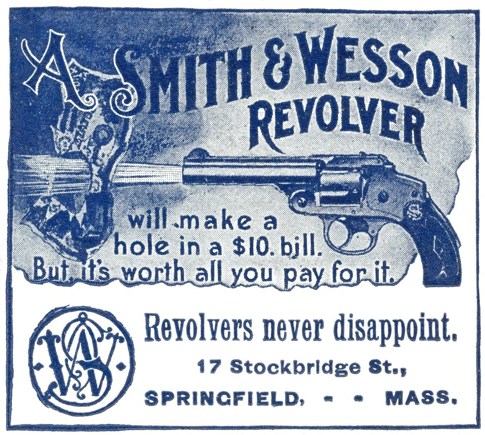 Amazon.com: Smith & Wesson Ad 1898 Nan Advertisement For Smith And