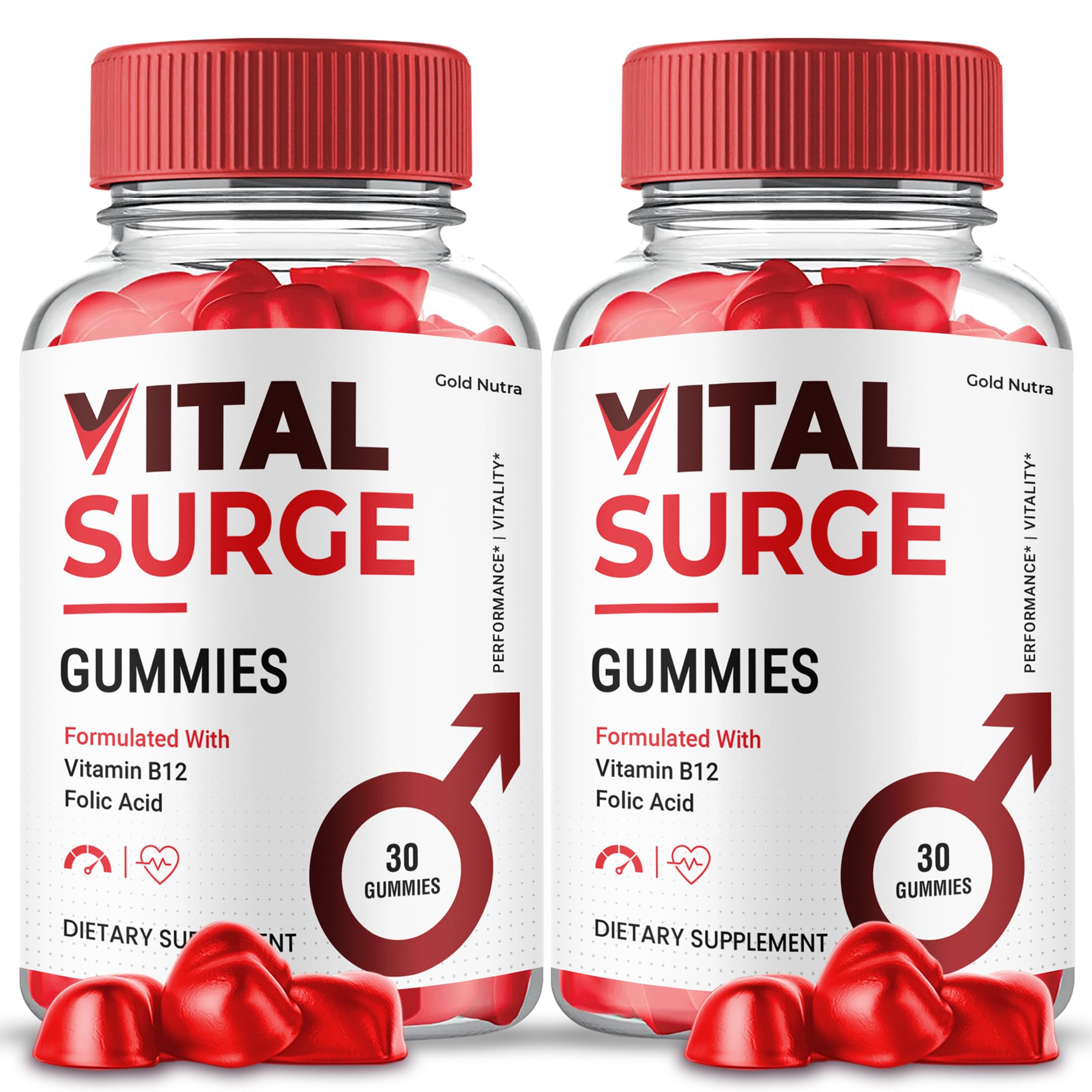 Vital Surge Gummies for Men, Vital Surge Male Gummies Maximum Strength (2 Pack)