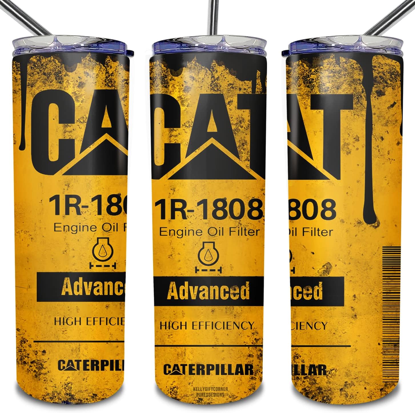 KellyGiftCorner Cat Oil Filter Tumbler Cat Filter