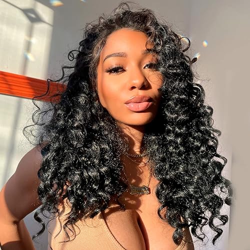 Miniatura 2 de Toyotree Ocean Wave - Trenzas de cabello rizado de ganchillo de 16 pulgadas cabello ondulado de agua negro natural cabello de ganchillo rizado