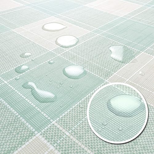 Miniatura 3 de AIRCOWRIE Mantel de vinilo impermeable, para uso rudo, mantel resistente a derrames de aceite, mantel de PVC para uso en interiores y exteriores