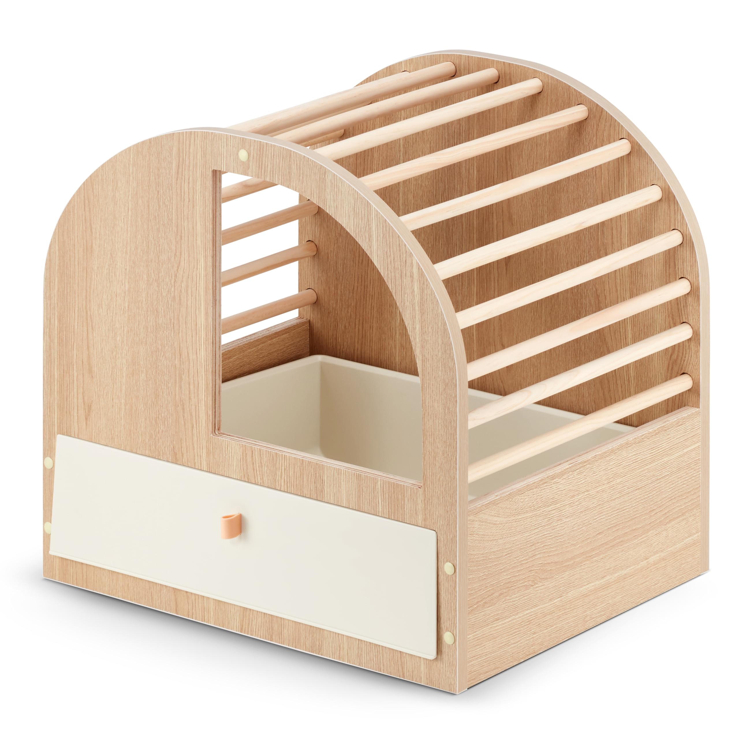 Elegantes und Robustes Katzenklo aus Holz mit Schublade – Stilvolle Katzentoilette für anspruchsvolle Katzen