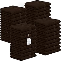 Vista 24 de Avalon Towels Toallitas de Algodón – (Paquete de 24) Tamaño 12x12 Pulgadas, 100% Algodón Hilado en Anillo, Toallitas Faciales Suaves y Absorbentes