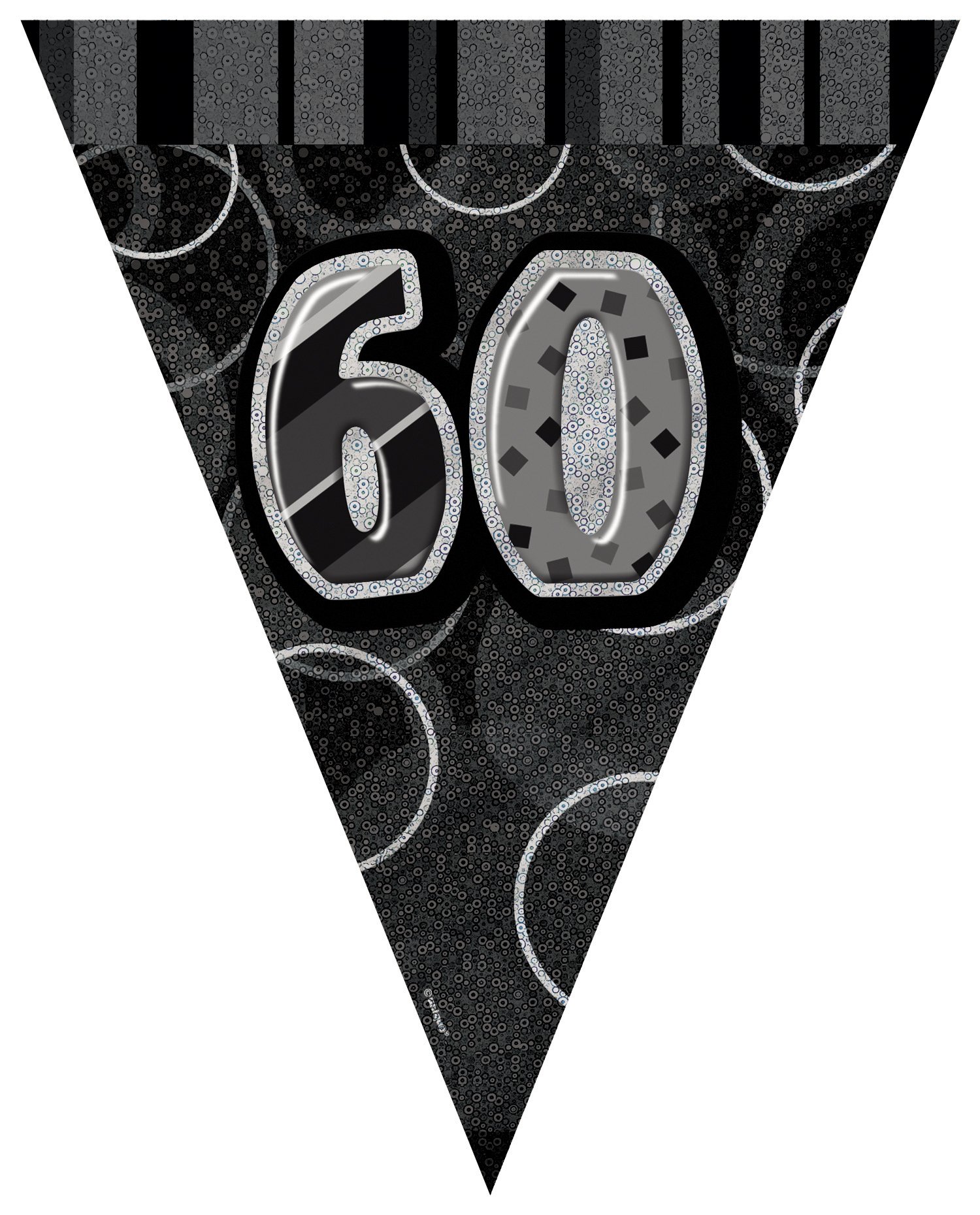 Unique Party 92068 - 9ft Foil Glitz Pink Happy 80th Birthday Banner — view 186