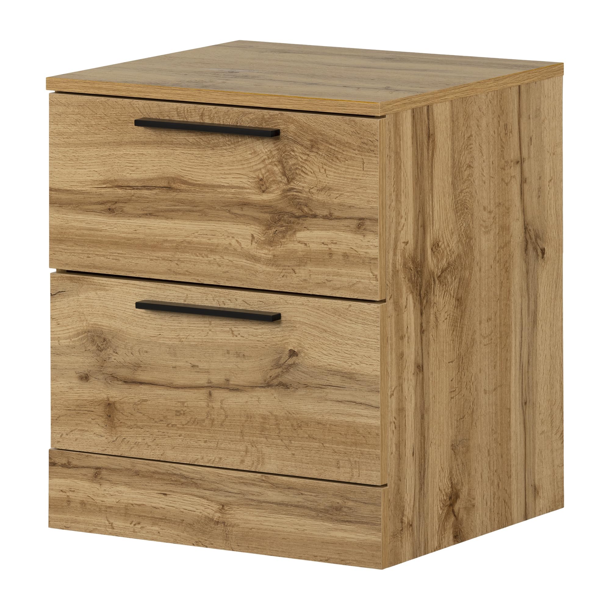 South Shore Furniture Step One Essential 2-Drawer Nightstand, Nordik Oak