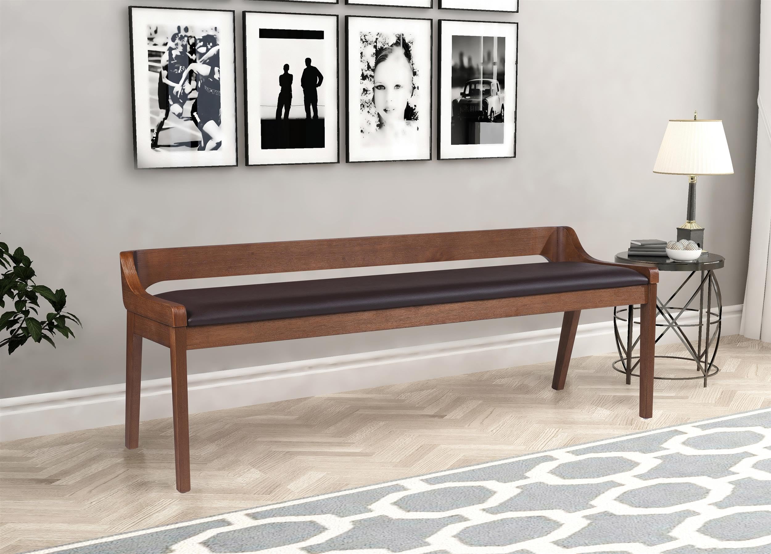 Boraam Rasmus Dining Bench [Chestnut Wire-Brush]