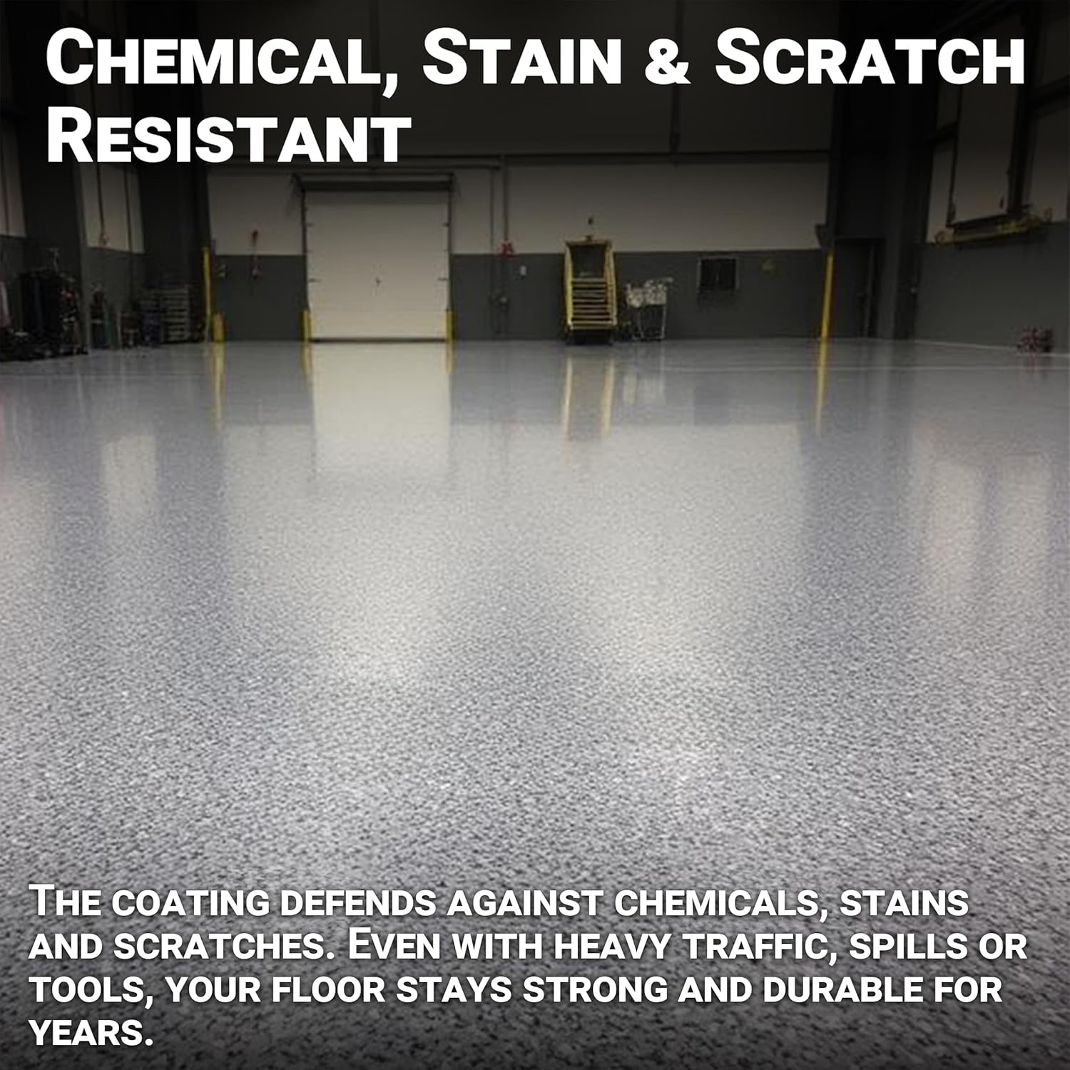 UltraShield Polyaspartic Top Coat 2 Gallon Kit – 1:1 Mix, Fast-Cure Industrial Clear Gloss, UV-Stable High-Durability Coating for Garage, Basement & Concrete Floors