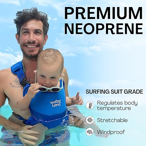 Miniatura 3 de WaterLand Portabebés  Innovador portabebés que puedes utilizar tanto en el agua como en la tierra  Soporte impermeable para el pecho infantil con
