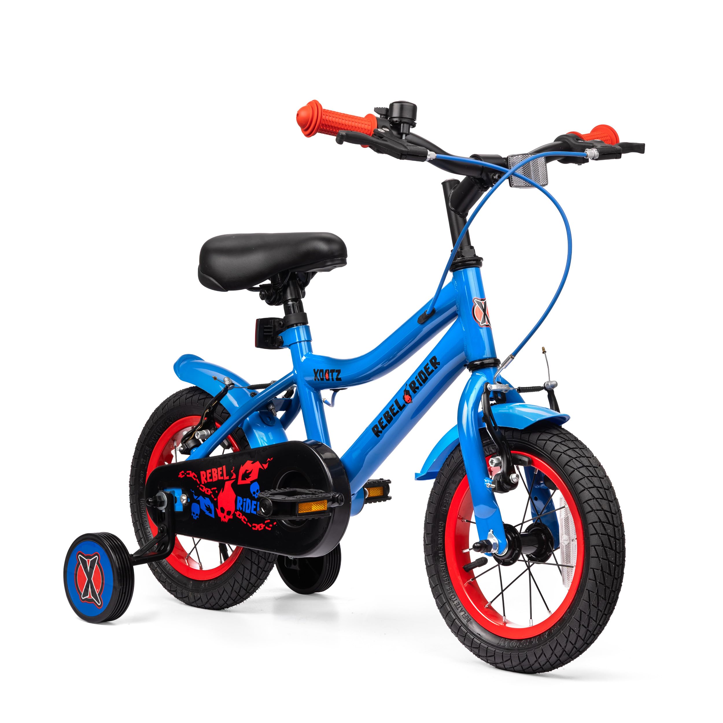 Xootz Rebel Rider Kids Bike with Stabilisers, 12/14/16 Inch Bicycle