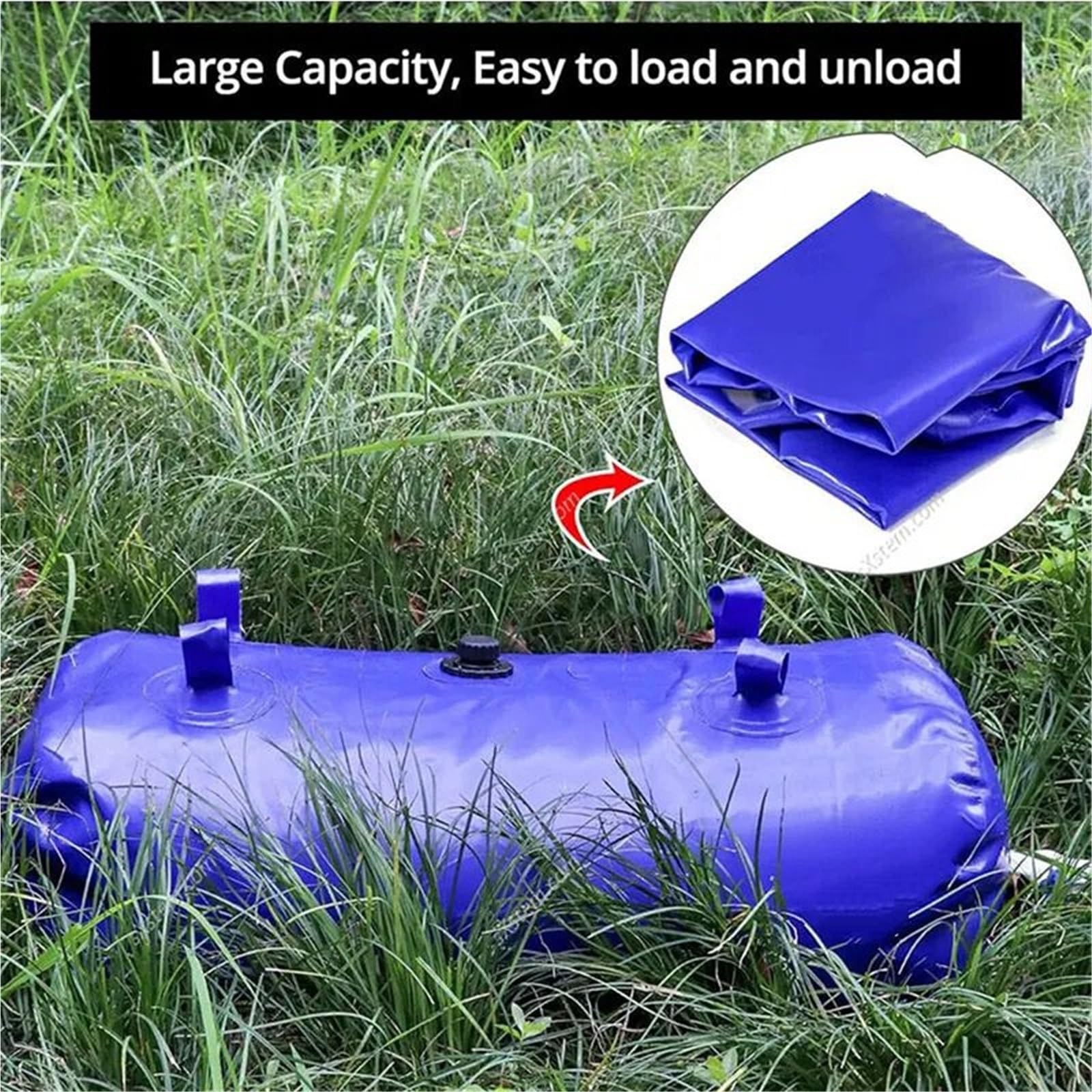 Kraftstoffkanister 110-Liter-Wasserblase für Camping, faltbar, ideal für Angeln und Garten