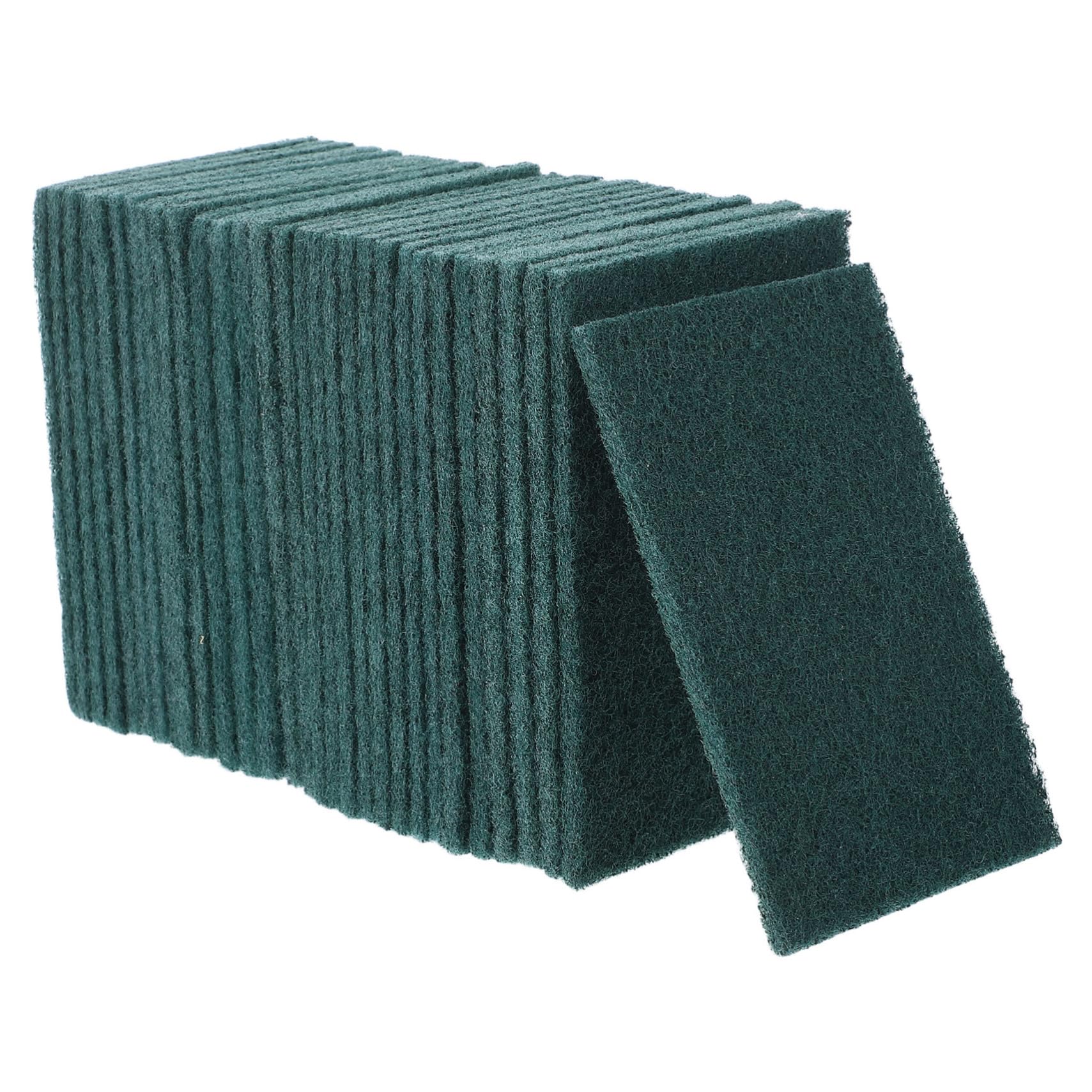Wakauto 30Pcs Non Scratch Multi Purpose Scrubbing Pads Reusable Heavy Duty Dish Scrubber Cleaning Sponges for Kitchen Workshop Household Use