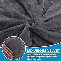 Vista 4 de Flamingo P Fundas reclinables de terciopelo antideslizante para sofá reclinable de hasta 22 pulgadas, protector de muebles con correas elásticas