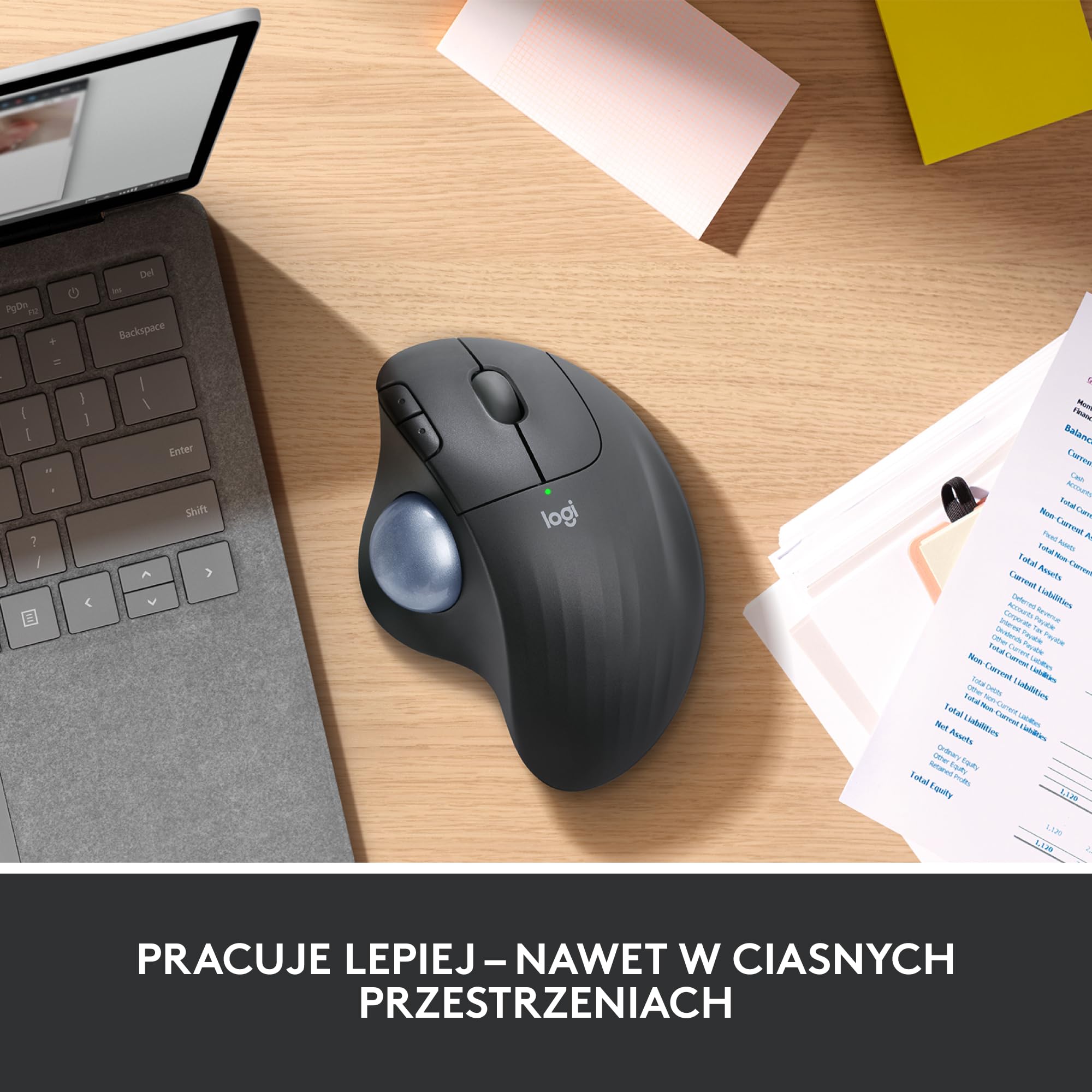 Logitech ERGO M575 Trackball Bezprzewodowa mysz