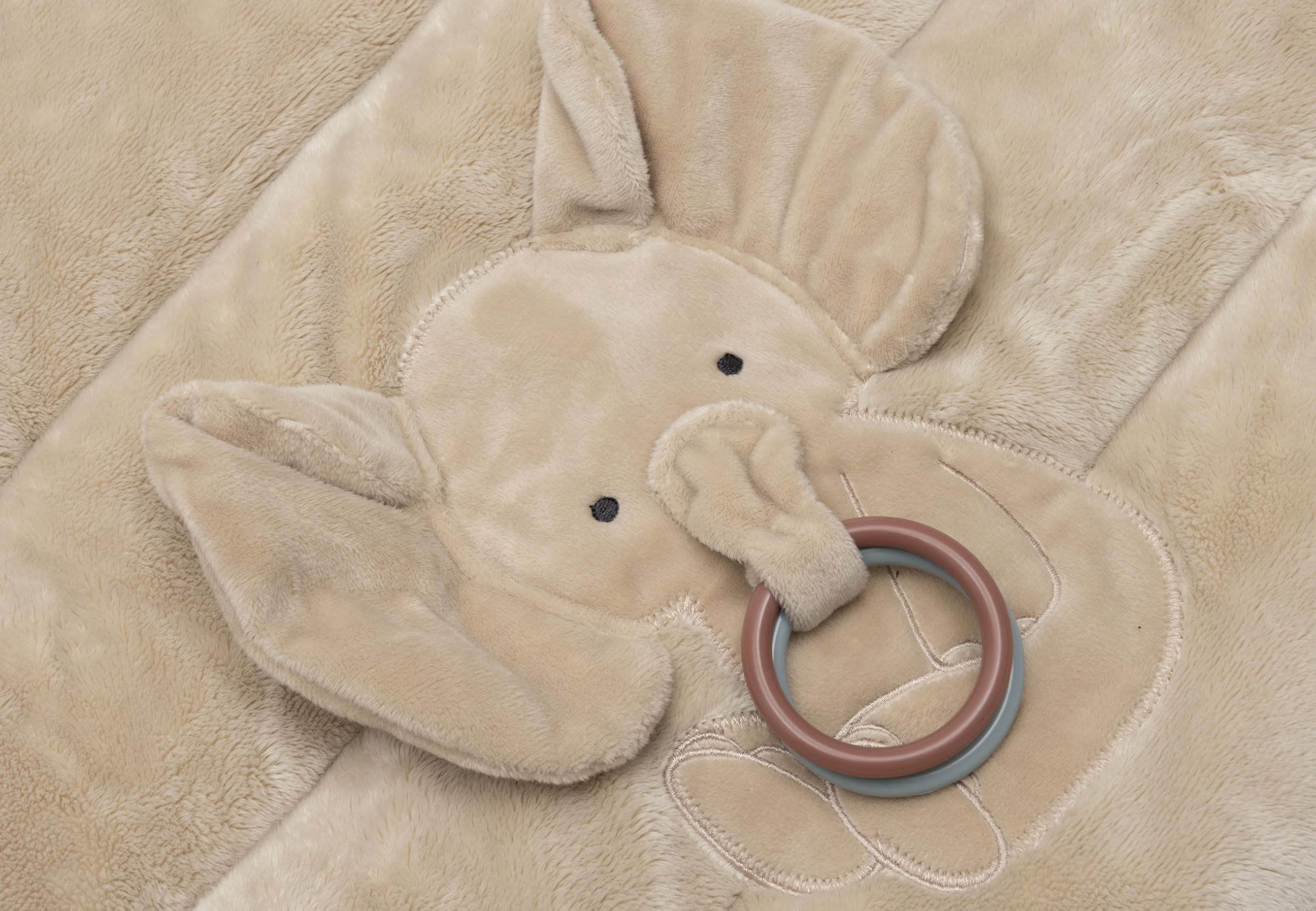 Jollein Aktivitäten Krabbeldecke Baby - 80x100 cm - Mit Spiegel, Knisterelementen & Spielfiguren - Baby Spieldecke - Fördert Sinne & Motorik - Spielmatte Baby - Jollies