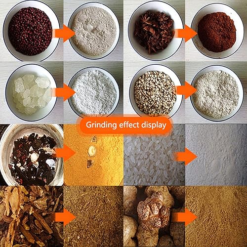 Miniatura 8 de Molino de granos de acero inoxidable tipo oscilación 800G, molienda de café, molinillo eléctrico, para moler varios cereales materiales secos