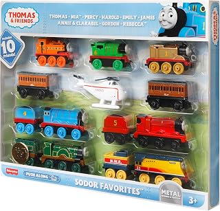 Fisher-Price Thomas & Friends Sodor Favorites Gift Set Featuring die-cast Train Engines and Vehicles for Preschool Kids Ages 3 Years and Older