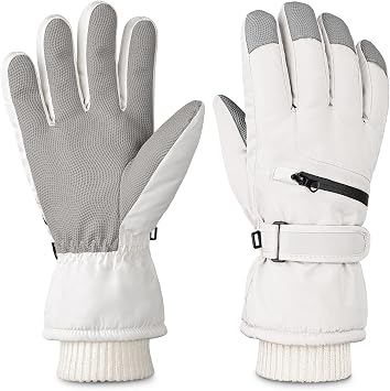 Winter Ski Gloves for Men & Women - Waterproof Thermal Windproof with Touchscreen,Non-Slip Grip for Outdoor Skiing Hiking Snowboard