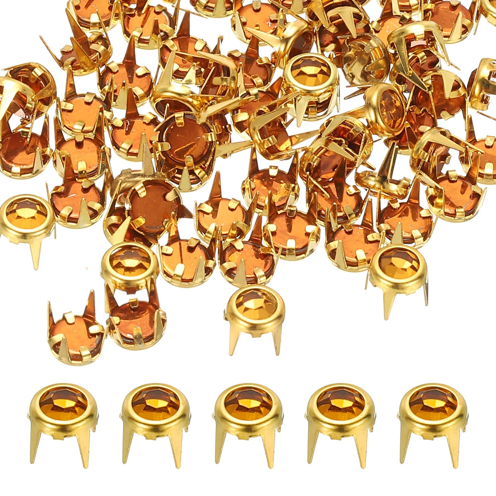 PATIKIL 6mm Rhinestone Stud