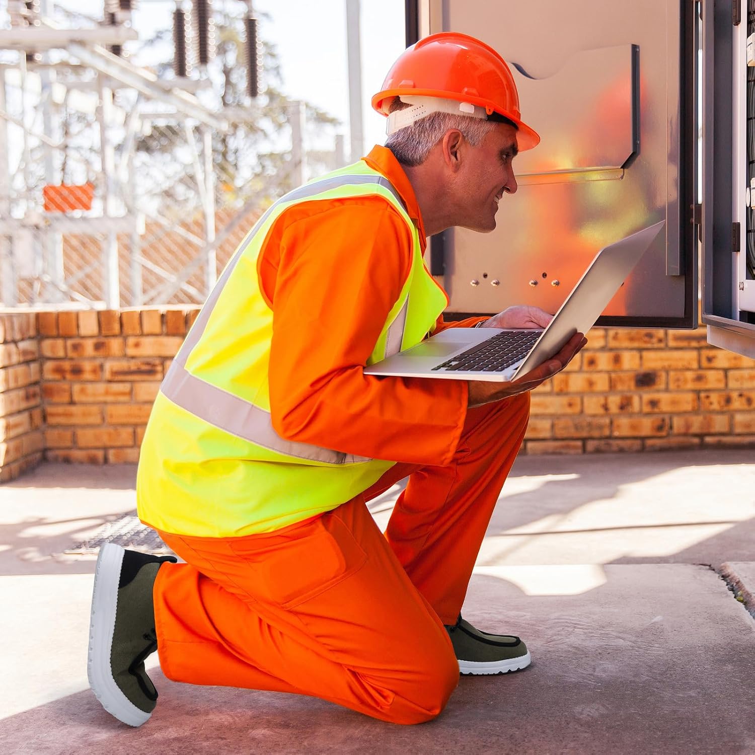 Furuian Steel Toe Shoes for Men High-top Safety Shoes Steel Toe Work Boots for Men Lightweight Canvas Safety Work Loafers Zapatos De Seguridad para Hombres - Image 2