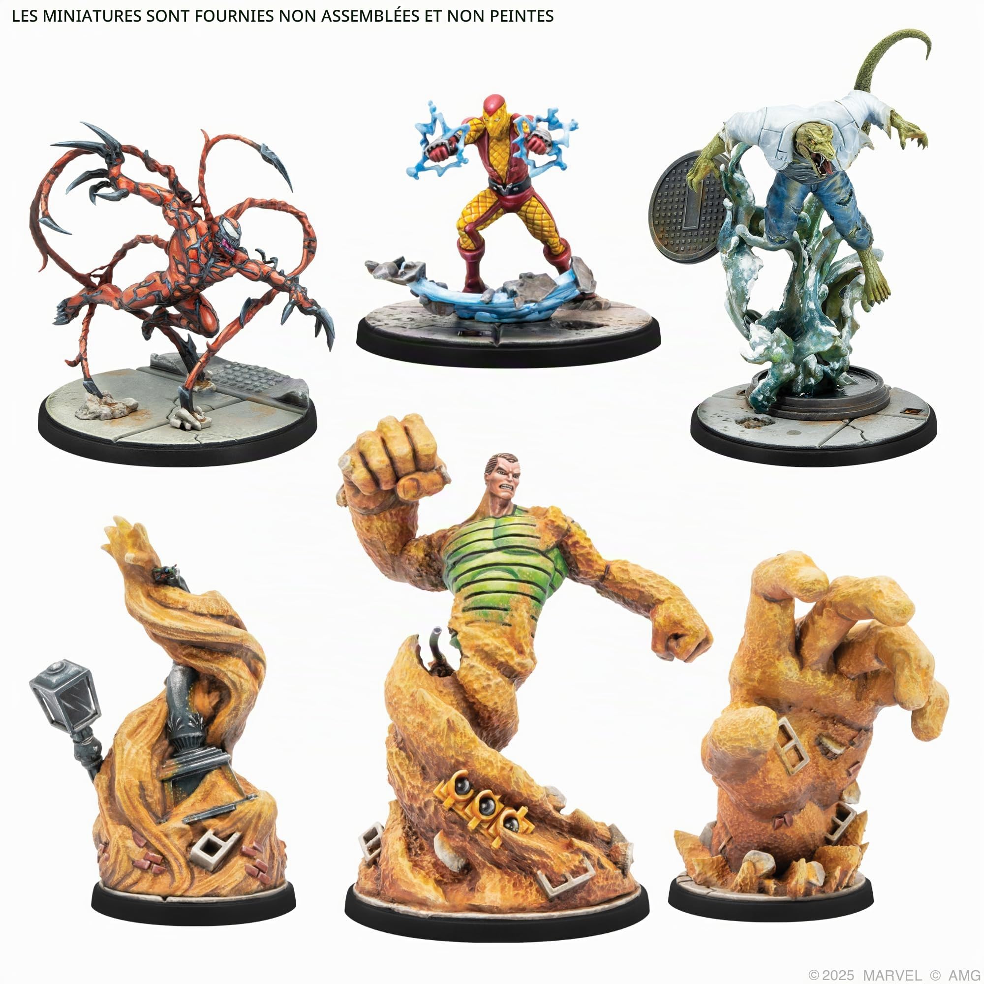 Asmodee, Marvel : Crisis Protocol – Spider-Foes, kit de démarrage, Jeu de Masse Atomique, 2 Joueurs, de l'âge 14+, 90 à 120 Minutes, Anglais, français et Espagnol