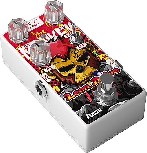 Miniatura 7 de AZOR Leon Dirve Pedal de efecto de guitarra Monkey Overdrive Tube Amp Pedal para guitarra eléctrica Bajo True Bypass AP503
