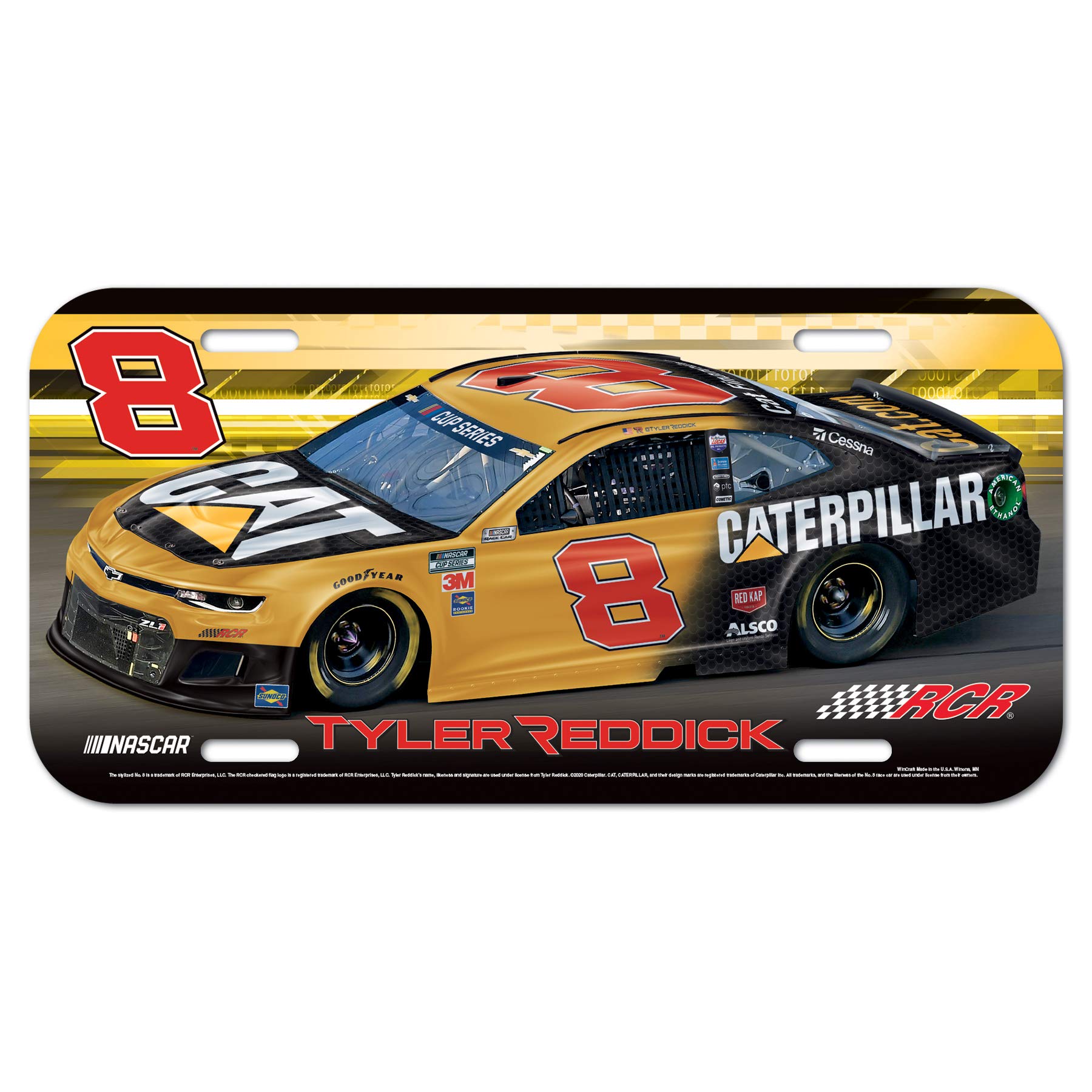 NASCAR Richard Childress Racing Tyler Reddick NASCAR Tyler Reddick #8 License Plate, multi, na