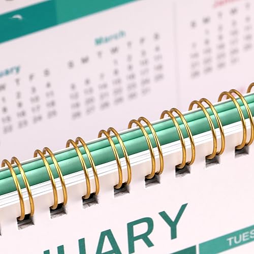 Miniatura 5 de Calendario de escritorio 2026, enero 2026 a diciembre de 2026, 9.8 x 8.3 pulgadas, calendario de escritorio 2026 con tapa de pie, calendario de