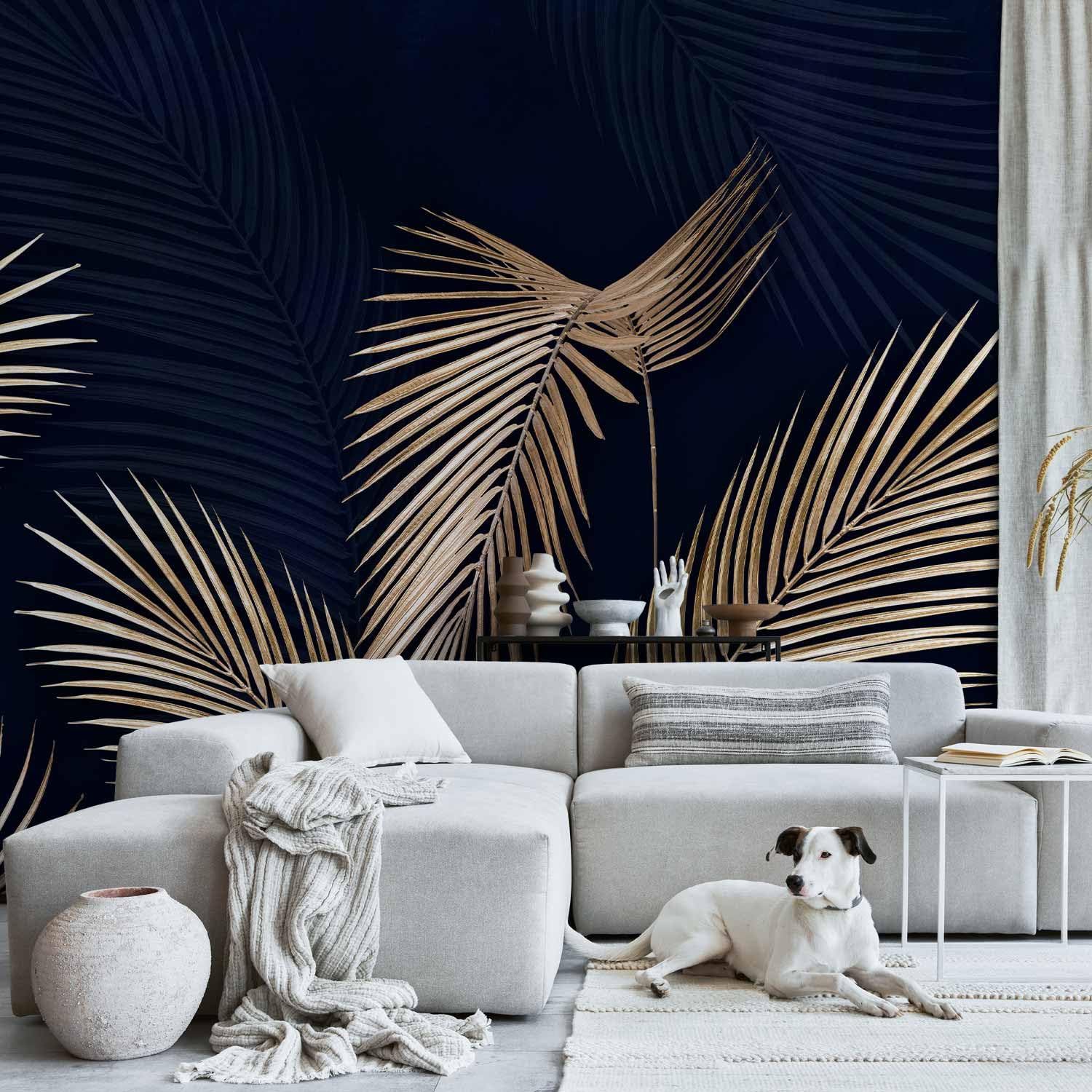 murando - Papier peint panoramique nature 350x256 cm - Revêtement mural décoration pour chambre salon cuisine - Design unique et moderne - Violet gris bleu - b-B-10022-a-a