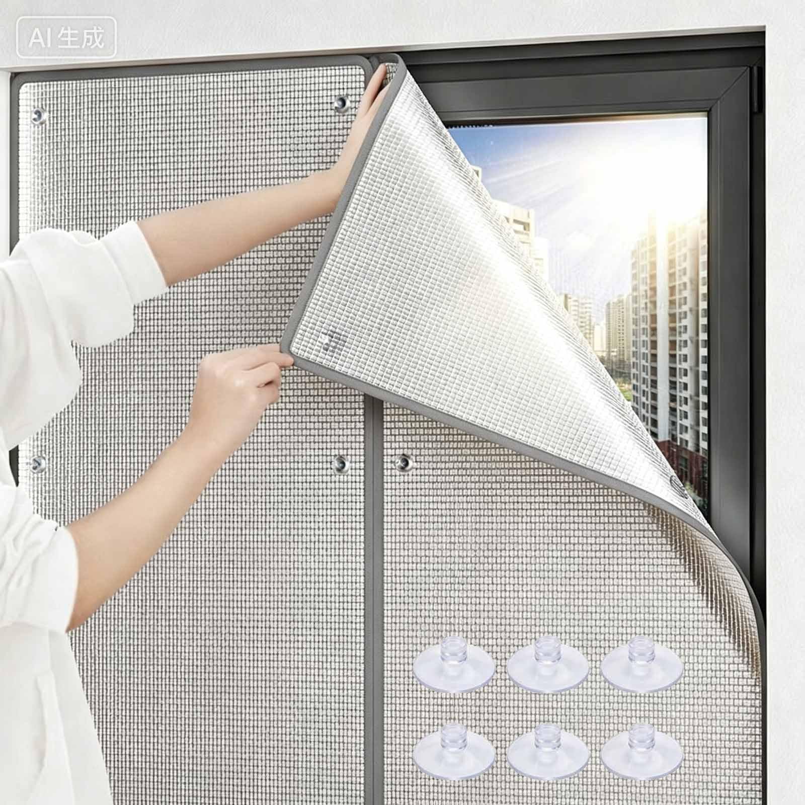 Film protection solaire fenêtre contre la chaleur et les reflets dans votre bureau à la maison