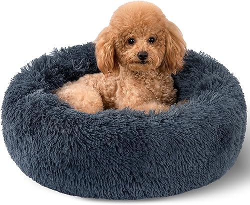 Cama para perro cómoda, cálida, agradable y relajante, lavable a máquina, para perros pequeños, linda cama para perro, mullida, antiansiedad, suave